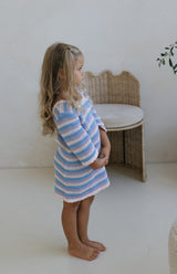 ELOISE TIE BACK DRESS - LUNA STRIPE