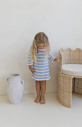 ELOISE TIE BACK DRESS - LUNA STRIPE