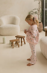 RIBBED FLARES - BELLE FLEUR BLUSH