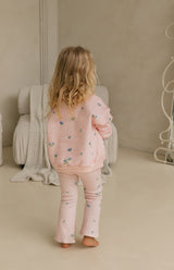 RIBBED FLARES - BELLE FLEUR BLUSH