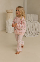 RIBBED FLARES - BELLE FLEUR BLUSH