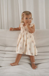 ESME DRESS - PEACHY BLOOMS