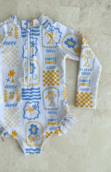 COSTA ONE PIECE ZIP SWIMSUIT - MINI