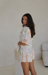 SEA IS CALLING SINGLET TOP - MAMA MULTI