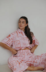 SEA IS CALLING PANT - MAMA PINK/RED