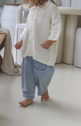 CROCHET SHIRT - CREAM