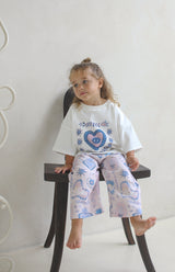 PINK AMORETTE LINEN PANTS