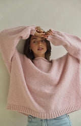 MAMA ELODIE BOW BACK KNIT - BLUSH