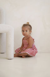 PICNIC DRESS - CHERRY GINGHAM