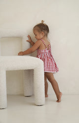 PICNIC DRESS - CHERRY GINGHAM