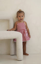 PICNIC DRESS - CHERRY GINGHAM