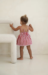 PICNIC DRESS - CHERRY GINGHAM