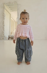 LOLA CROCHET TOP - PINK