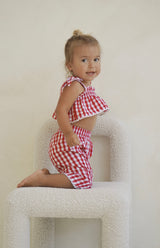 PICNIC CROP - CHERRY GINGHAM