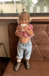 PICNIC CROP - CHERRY GINGHAM