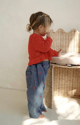 LOLA CROCHET TOP - RED