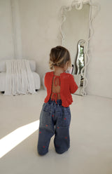 LOLA CROCHET TOP - RED