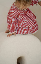 NOELLE DRESS - CHERRY GINGHAM