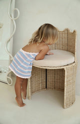 BIRDIE HALTER DRESS - LUNA STRIPE