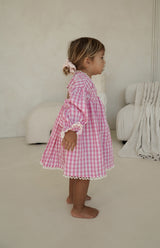 LOLLY DRESS - PINK GINGHAM