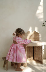 LOLLY DRESS - PINK GINGHAM