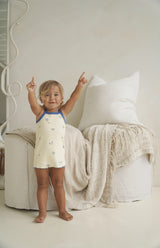 BELLE FLEUR RIBBED DRESS - LEMON