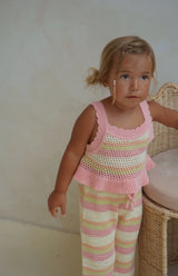 AVA CROCHET TOP - SORBET