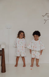 SEA IS CALLING TEE & SHORTS SET - MULTI