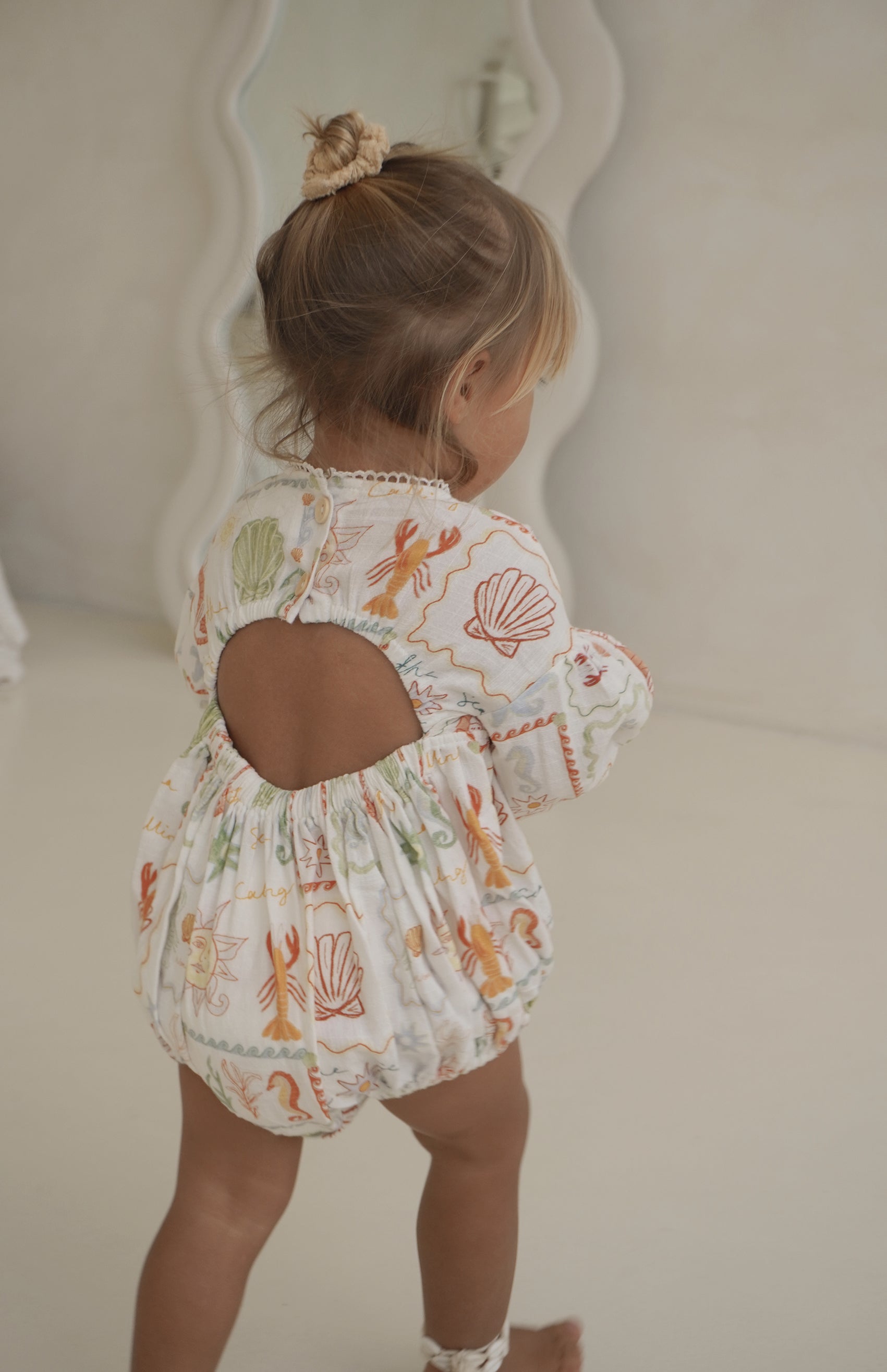 Lolli Khaki Fur Romper main image 0