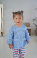 INDIA CROCHET TOP - AZURE