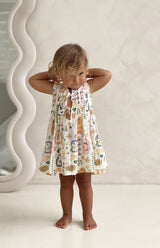 MEDITESSA PLEAT FRONT TIE DRESS