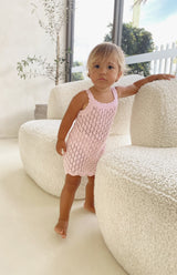 SUKI CROCHET DRESS - PINK