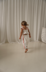 LOVE HEART TIE CROP & PANT SET
