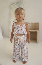 SOLEA TIE CROP & PANT SET