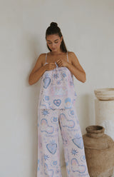 PINK AMORETTE SINGLET TOP - MAMA