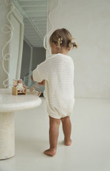 AVA CROCHET ROMPER - CREAM