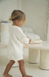 AVA CROCHET ROMPER - CREAM