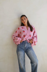 STRAWBERRY CARDIGAN - MAMA