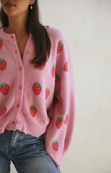 STRAWBERRY CARDIGAN - MAMA
