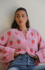 STRAWBERRY CARDIGAN - MAMA