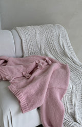 MAMA ELODIE BOW BACK KNIT - BLUSH