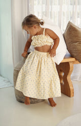 LIMON BLEU CROP & SKIRT SET