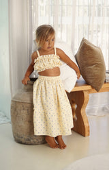 LIMON BLEU CROP & SKIRT SET