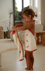 BIRDIE HALTER DRESS - LE JARDIN