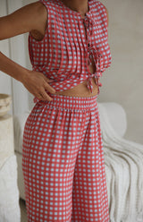 CAPRI GINGHAM PANT - MAMA
