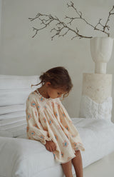 NOELLE DRESS - PEACHY BLOOMS
