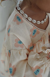 NOELLE DRESS - PEACHY BLOOMS