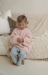 AGNES TIE BACK KNIT - BLUSH