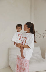 SEA SHELLS TEE - MAMA PINK/RED