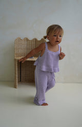 AVA CROCHET PANT - LILAC